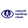 Logo Collectif Handicap Visuel (oeil et nom horizontal)