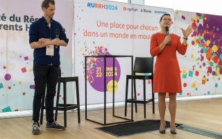 Photo d'un Talk avec Véronique Batteux et Jonathan Boudault, de Coline Care.