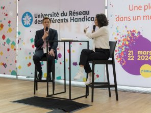 Photo d'un En Direct avec Stanislas Lemor, Directeur général de Stef. Il est interviewé par Natacha Fellous.