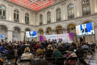URRH 2023 - Prise de vue des participants depuis le fond de l'Atrium du Palais de la Bourse de Bordeaux