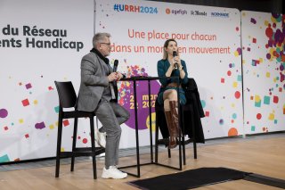 Photo d'un En Direct avec : Marie-Amélie Le Fur. Elle est accompagnée de Charles Myara.